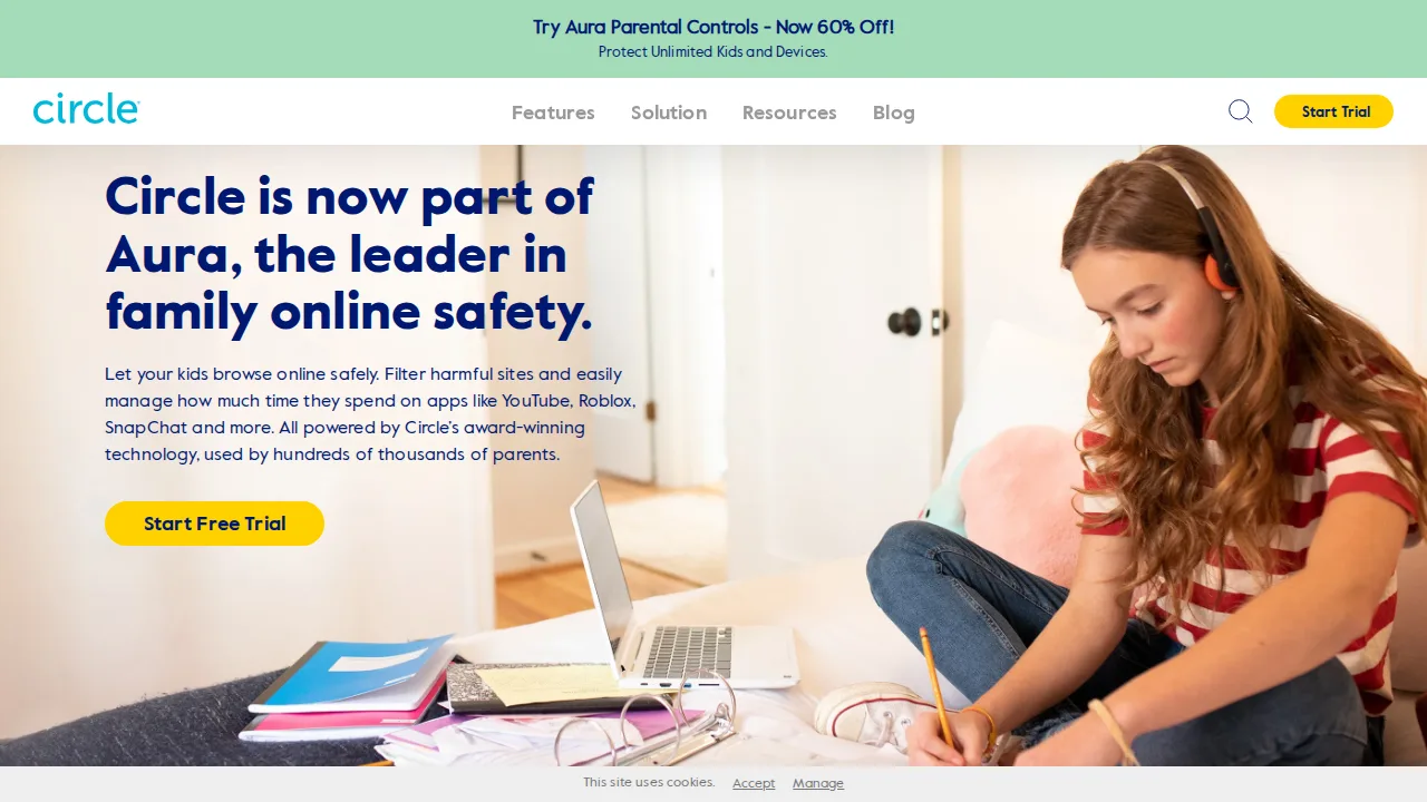 Circle Home Plus واجهة المنتج (لقطة من الموقع)