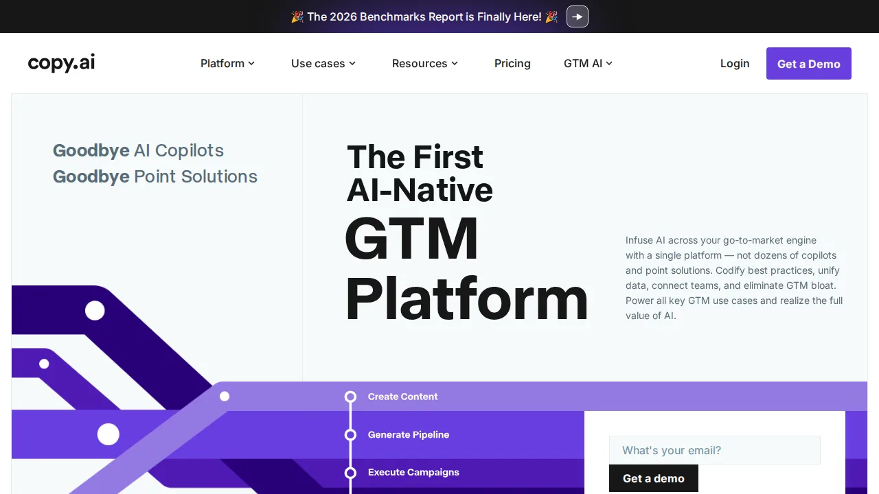 Copy.ai Product interface (marketing site capture)