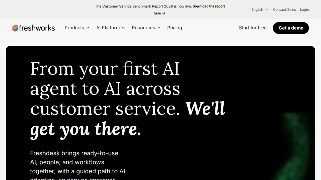 Freshdesk Product interface (marketing site capture)