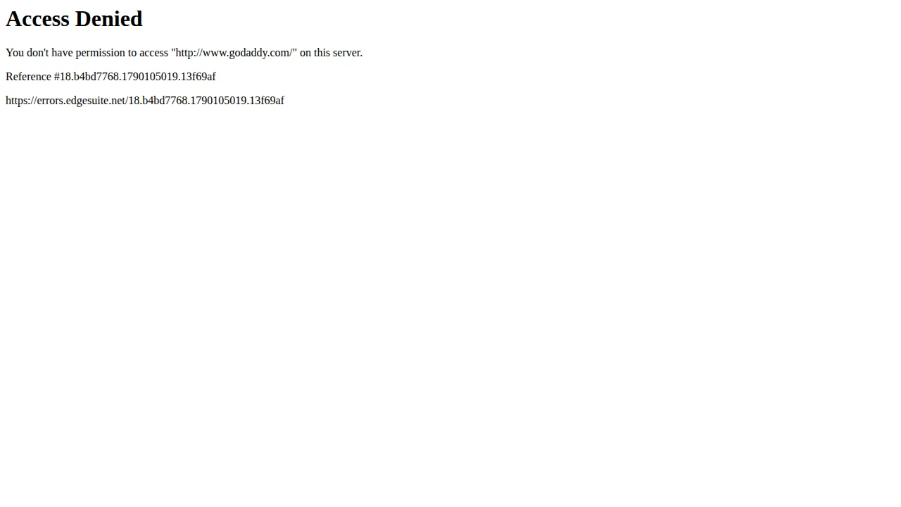 GoDaddy Product interface (marketing site capture)