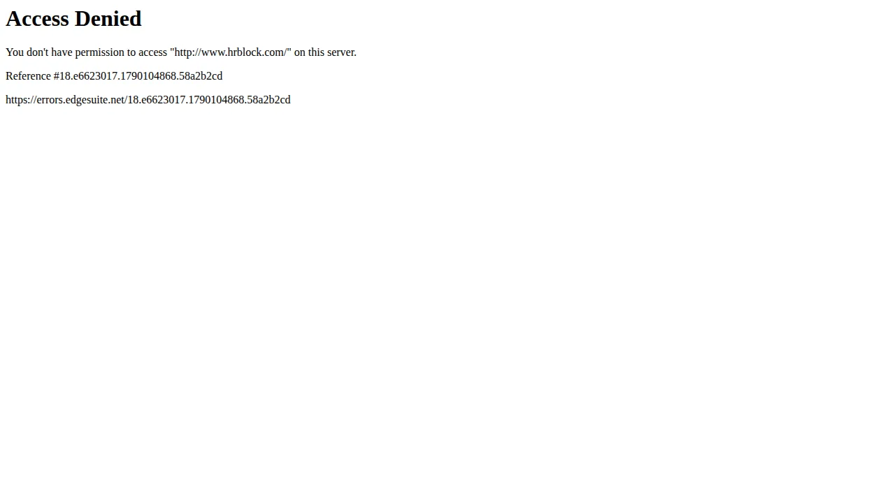 H&R Block Product interface (marketing site capture)