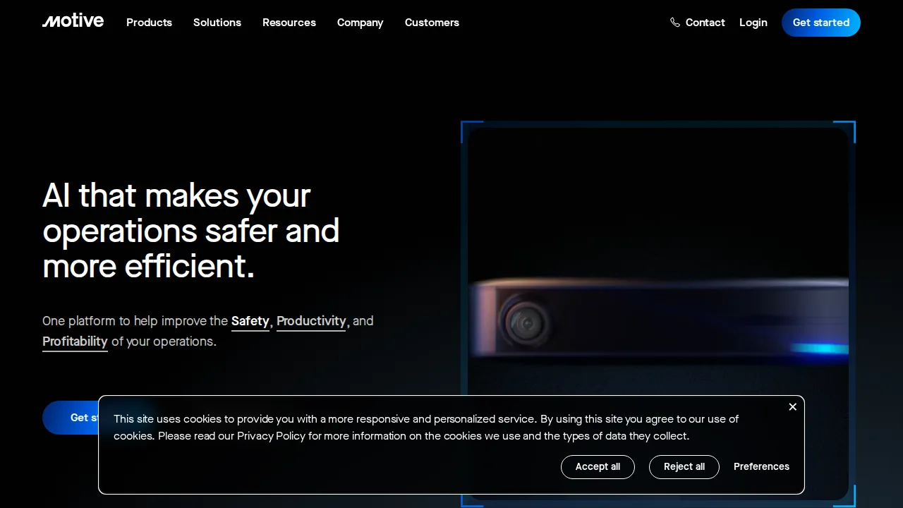 KeepTruckin (Motive) Product interface (marketing site capture)