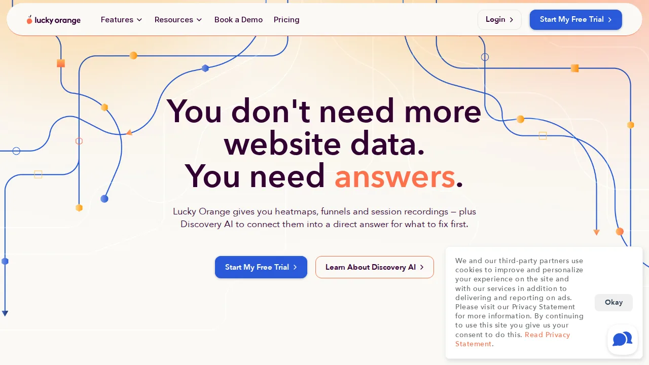 Lucky Orange Product interface (marketing site capture)