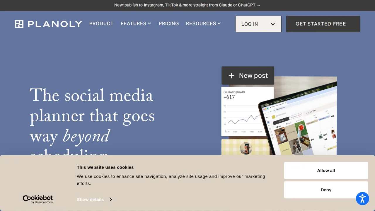Planoly Product interface (marketing site capture)