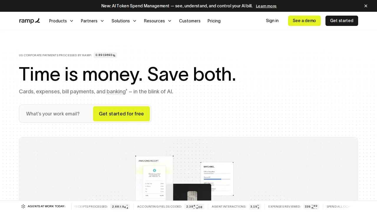Ramp Product interface (marketing site capture)