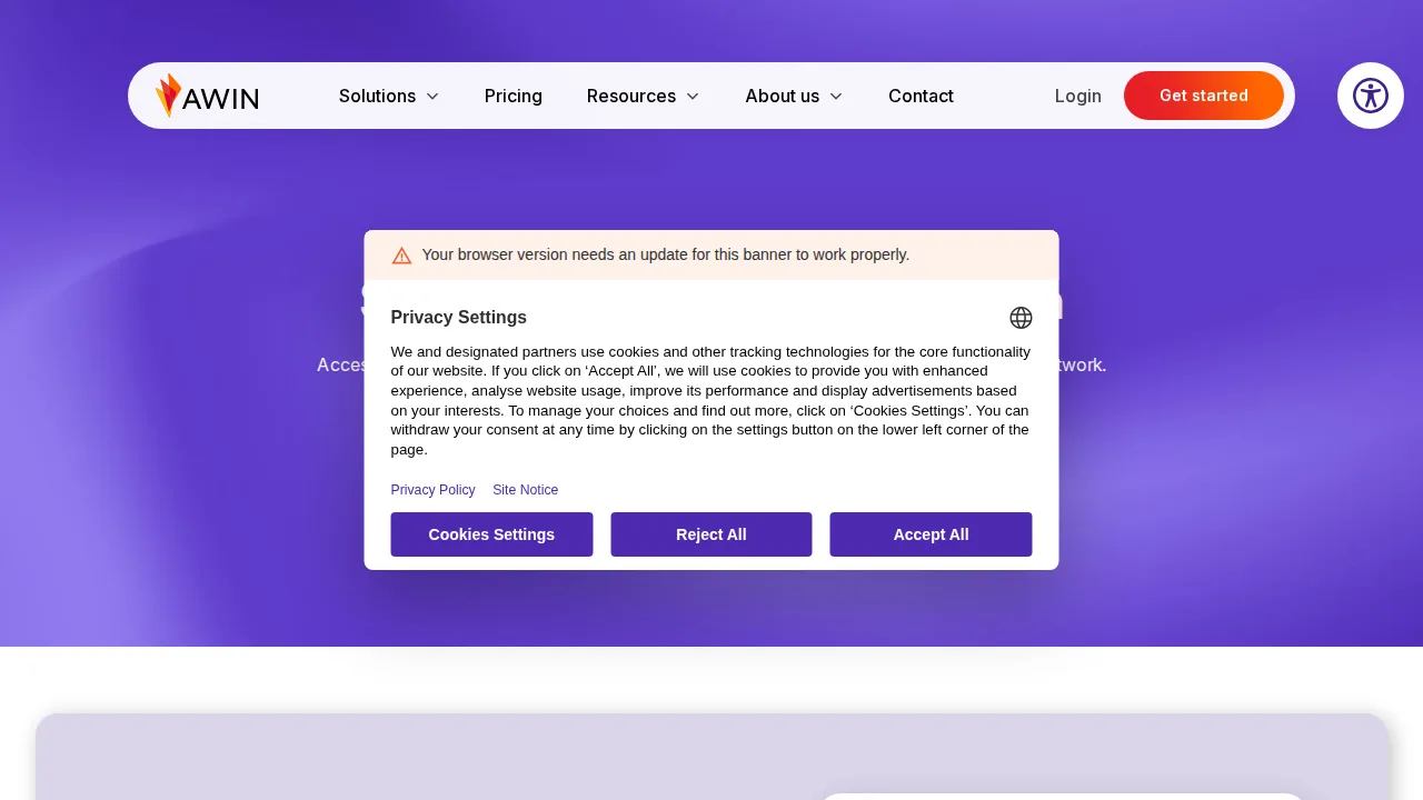 ShareASale Product interface (marketing site capture)