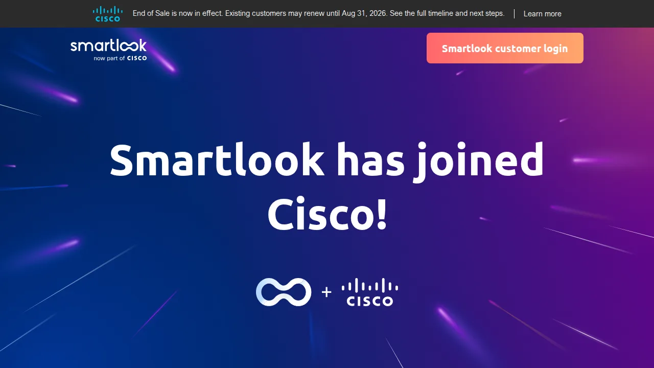 Smartlook Product interface (marketing site capture)