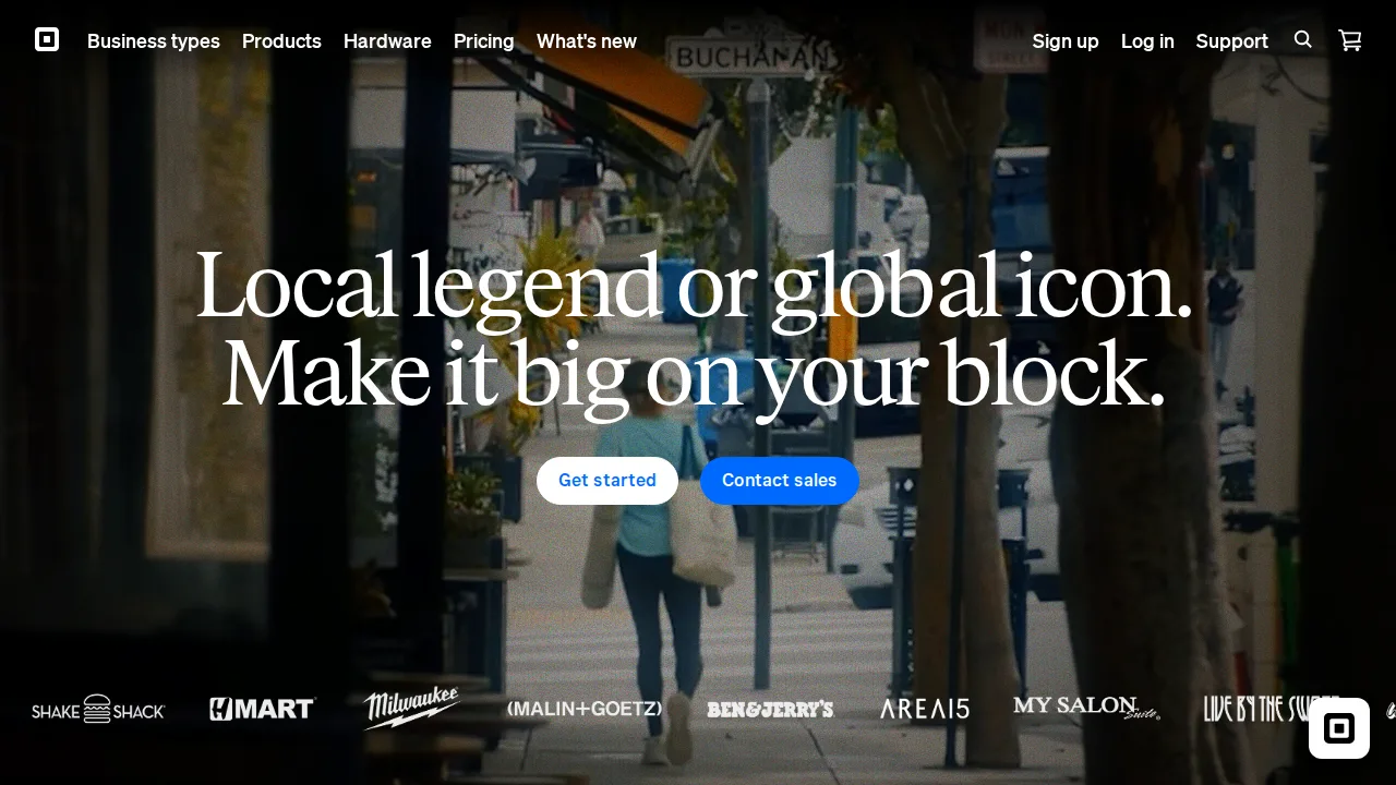 Square Product interface (marketing site capture)