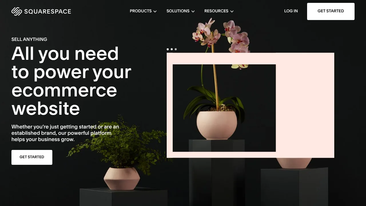 Squarespace Commerce Product interface (marketing site capture)